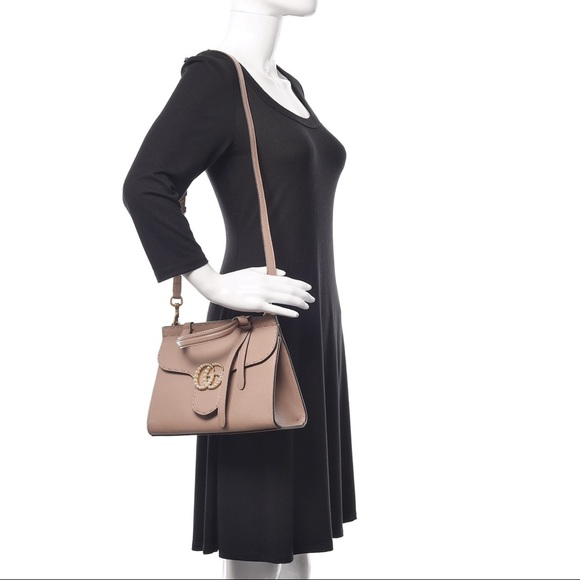 Gucci GG Marmont Mini Pearly Top-Handle Satchel - Picture 8 of 8